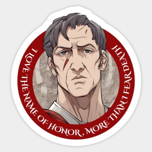 Julius Caesar in anime style Sticker